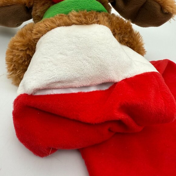 Avon Musical Dog Floppy Eared Christmas Stocking Most Wonderful Time Of The Year - Picture 4 of 9